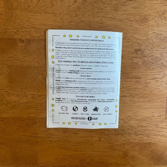 Three (3) Friendsheep eco dryer balls - Picture 3 of 3